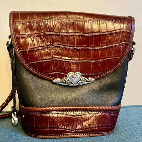 Brighton Handbags - Brighton Brown and Black Leather Purse